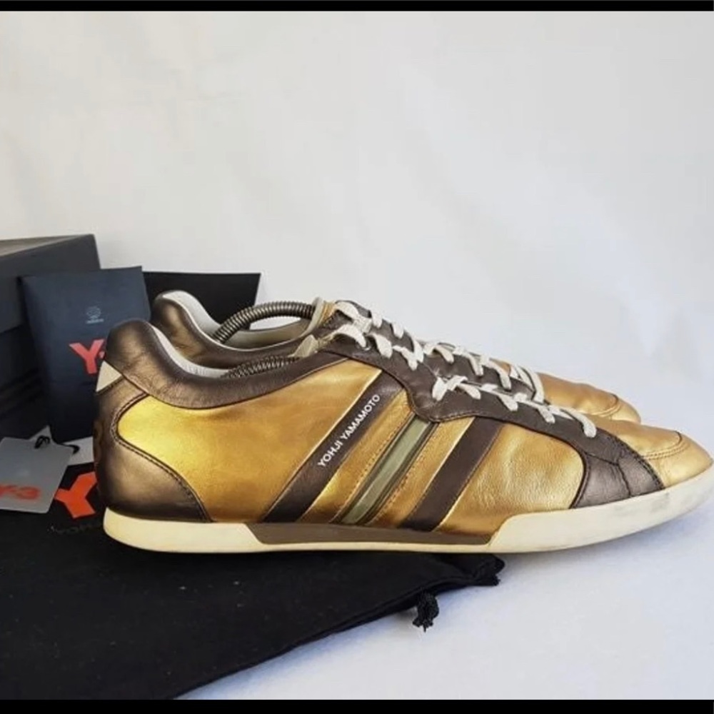Adidas Y-3 Yohji Yamamoto Sala low top in gold | 8.5